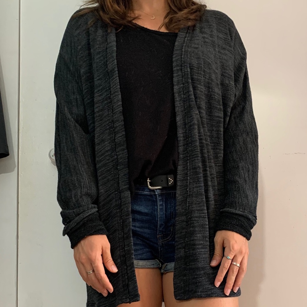 Project Social T dark gray cardigan